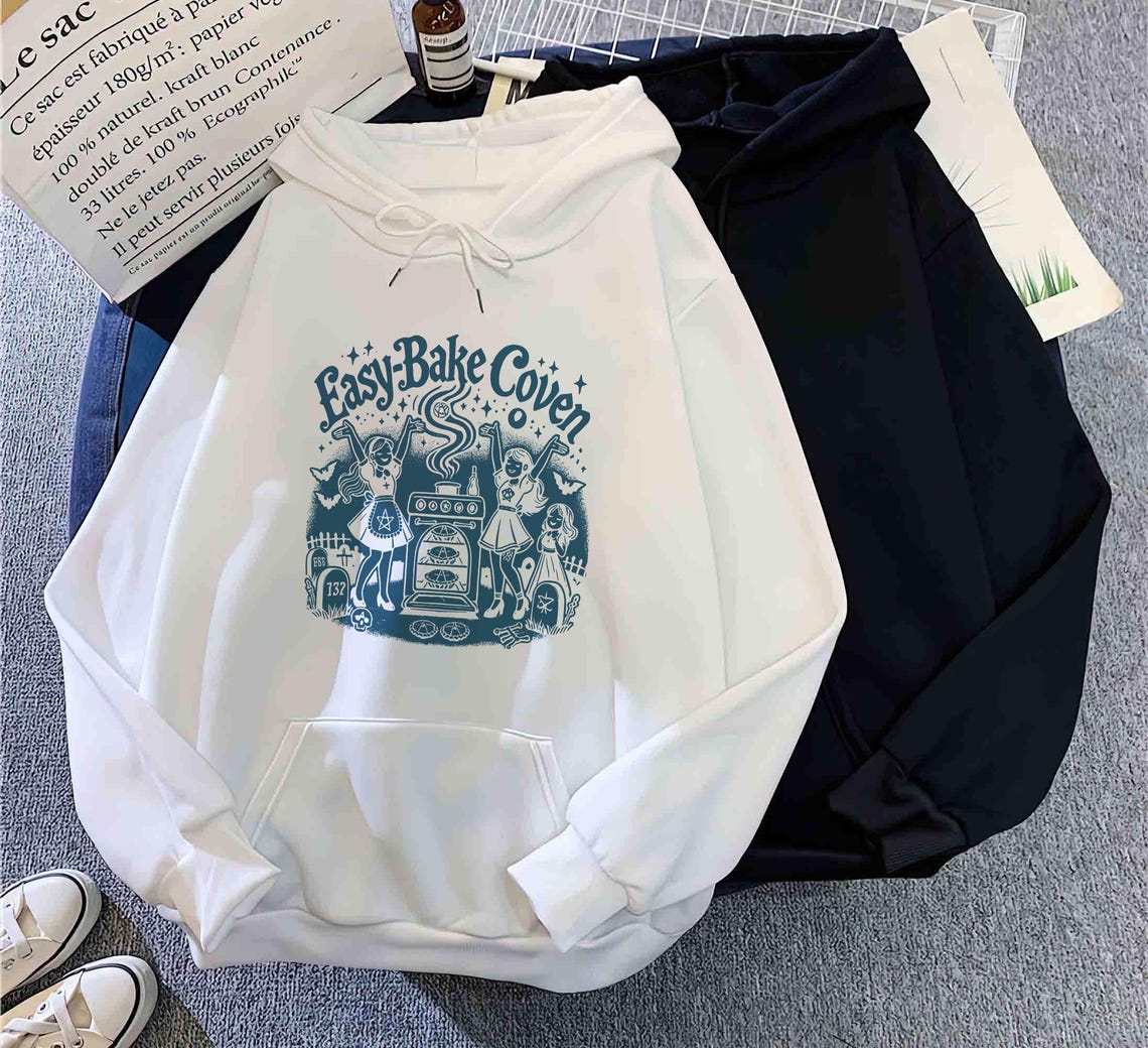 Easy Bake Coven 90s Hoodie Horror Movie , Retro Halloween Shirt, Halloween Gifts, Halloween Shirt, Witchy Vibes