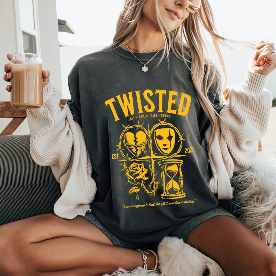 Twisted Series Comfort Color Shirt, Booktok Shirt, Romance Book Shirt, Book Lover Gift