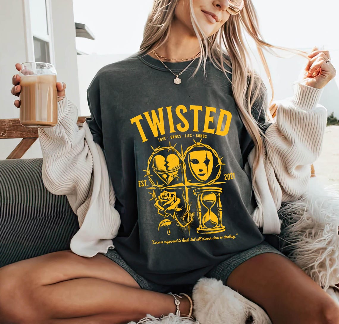 Twisted Series Comfort Color Shirt, Booktok Shirt, Romance Book Shirt, Book Lover Gift