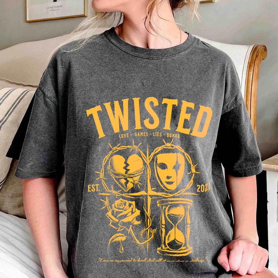 Twisted Series Comfort Color Shirt, Booktok Shirt, Romance Book Shirt, Book Lover Gift