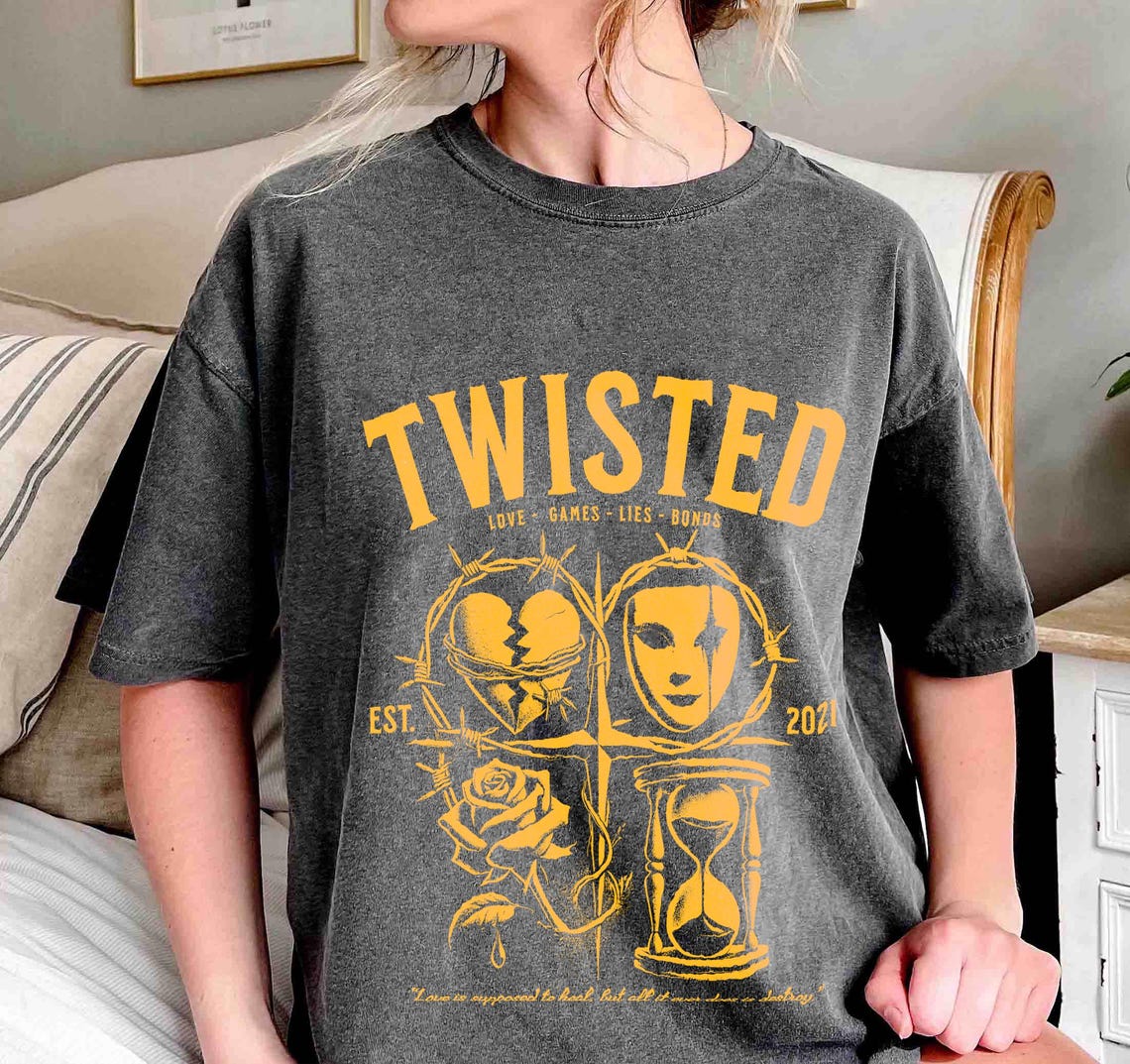 Twisted Series Comfort Color Shirt, Booktok Shirt, Romance Book Shirt, Book Lover Gift