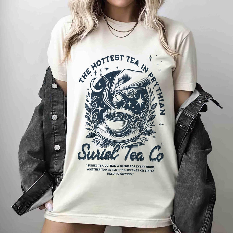 Suriel Tea Co Shirt, A Court of Thorns and Roses Shirt, Retro Bookish Tshirt, Sarah J Maas Shirt, Acotar Tshirt