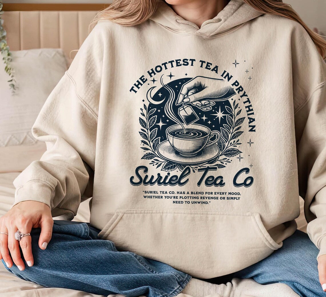 Suriel Tea Co Hoodie, A Court of Thorns and Roses Shirt, Retro Bookish Tshirt, Sarah J Maas Shirt, Acotar Tshirt