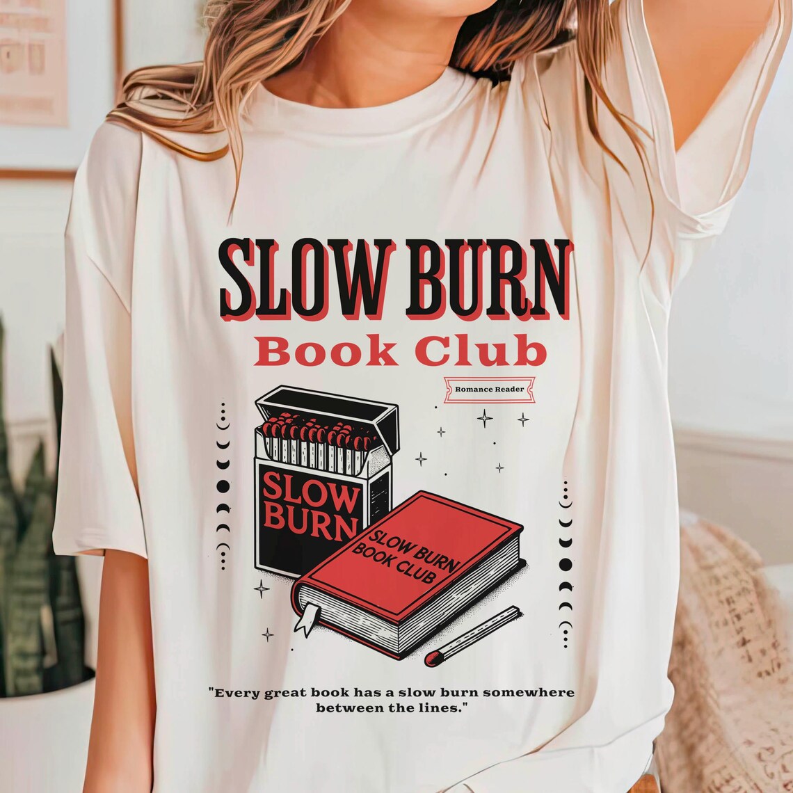Slow Burn Book Club Shirt, Bookish Shirt, Romance Reader, Booktok, Romantasy, Dark Romance, Smut, Spicy Book