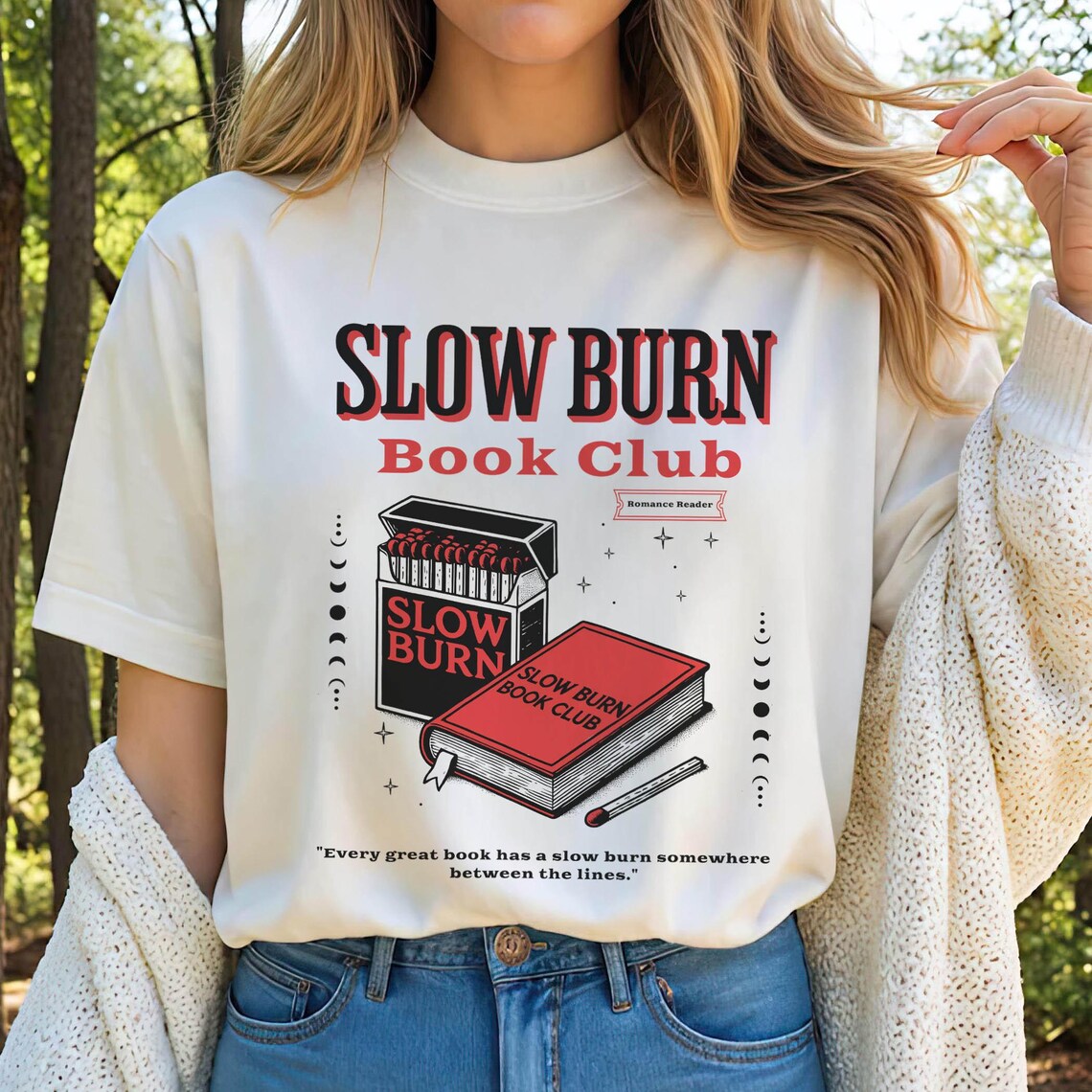 Slow Burn Book Club Shirt, Bookish Shirt, Romance Reader, Booktok, Romantasy, Dark Romance, Smut, Spicy Book