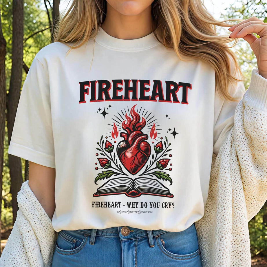 Fire-heart Shirt, to Whatever End T-shirt, SJM Quotes, Throne of Glass Tshirt You Do Not Yield Shirt, SJM Tee