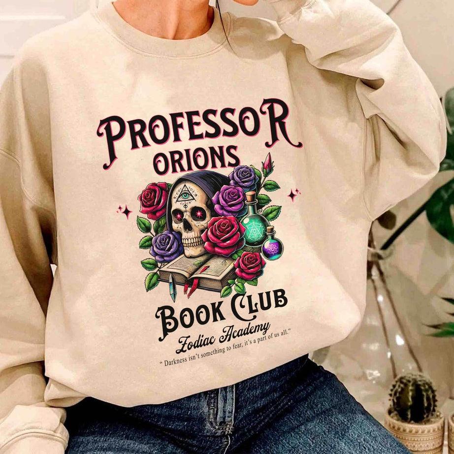 Professor Orions Book Club Zodiac Academy Sweatshirt, Gift for Book Lover, Fantasy Reader, Bookworm Merch, Gift for Her