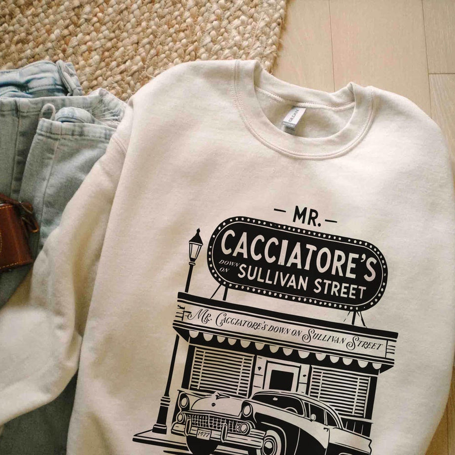 Mr. Cacciatore's on Sullivan Street, Billy Joel Sweatshirt, Subtle Merch, Movin' Out, Billy Joel Merch, Long Island Shirt, Vienna