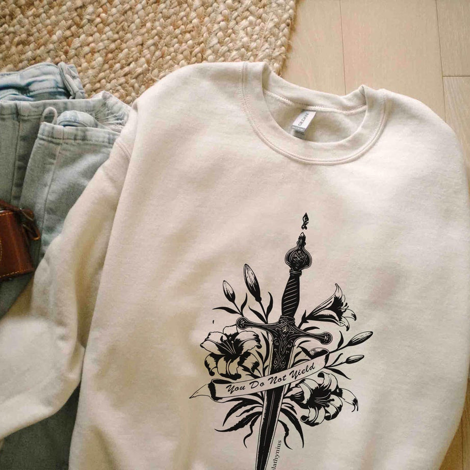 You Do Not Yield TOG Sweatshirt, Bookish Gift for Womenm Booktok Shirt, Fantasy Reading Gift, Book Lover