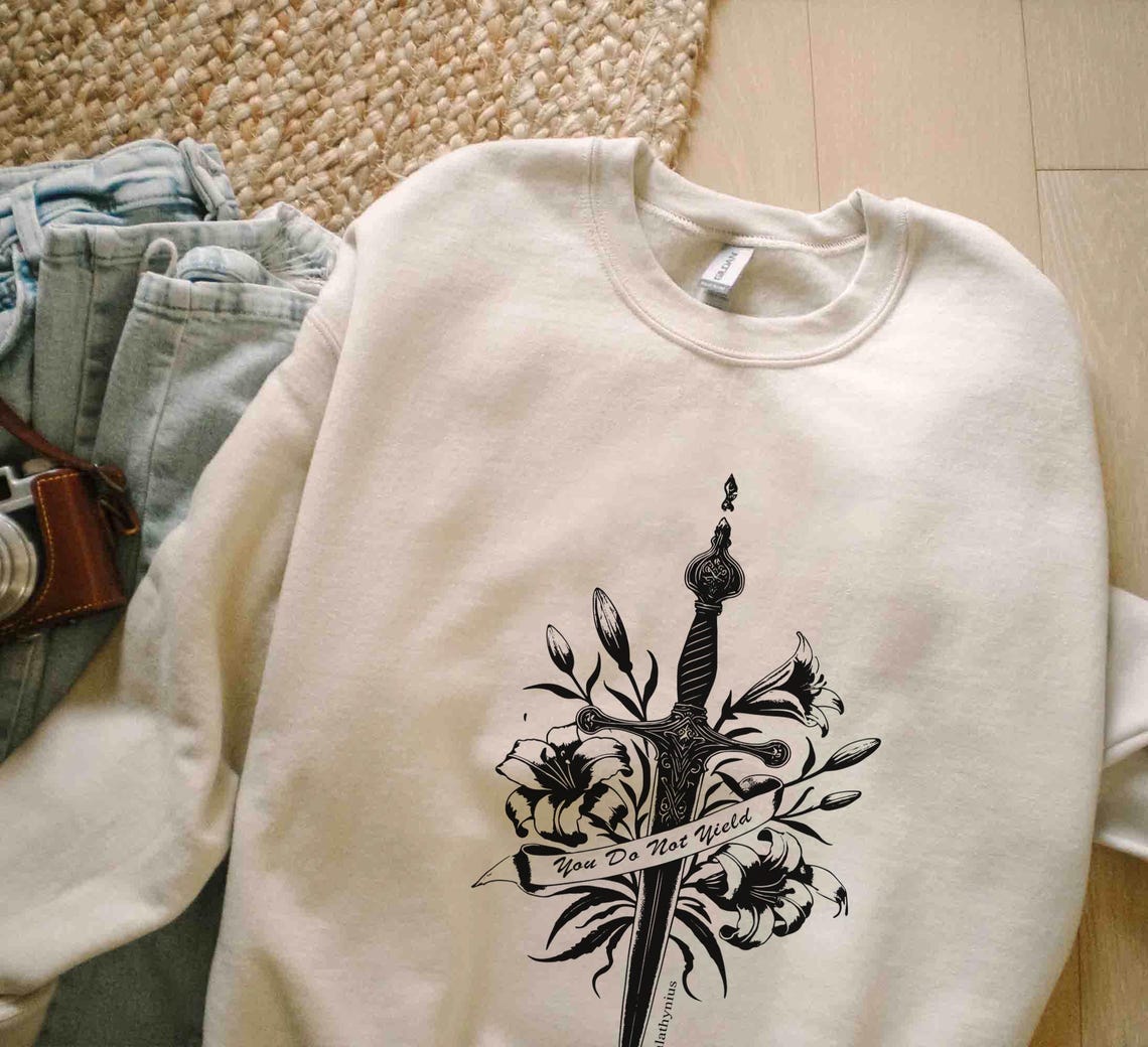 You Do Not Yield TOG Sweatshirt, Bookish Gift for Womenm Booktok Shirt, Fantasy Reading Gift, Book Lover