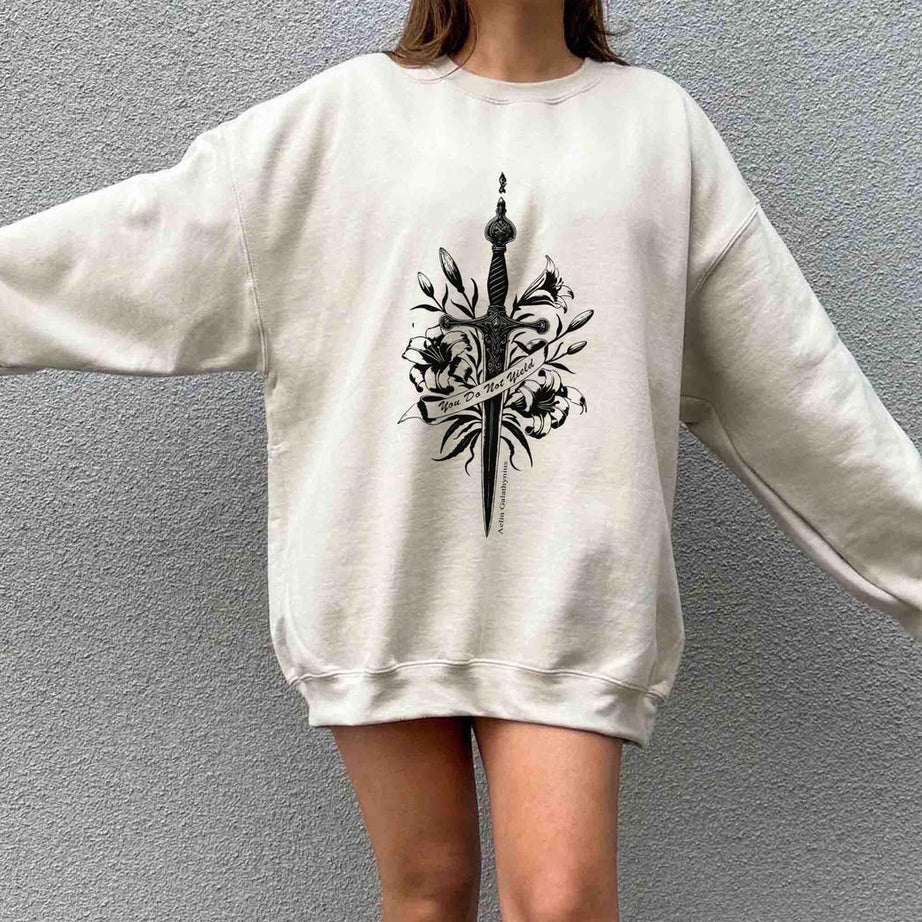 You Do Not Yield TOG Sweatshirt, Bookish Gift for Womenm Booktok Shirt, Fantasy Reading Gift, Book Lover