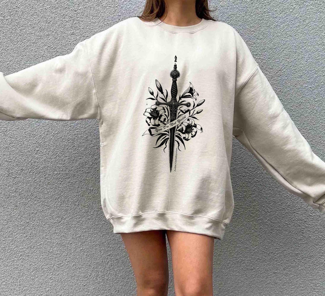 You Do Not Yield TOG Sweatshirt, Bookish Gift for Womenm Booktok Shirt, Fantasy Reading Gift, Book Lover