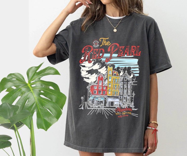 FBAA The Red Pearl Comfort Color shirt, From Blood And Ash, Casteel Da'Neer, Poppy Balfour, JLA bookish gift, Masadonia Solis Atlania Gift