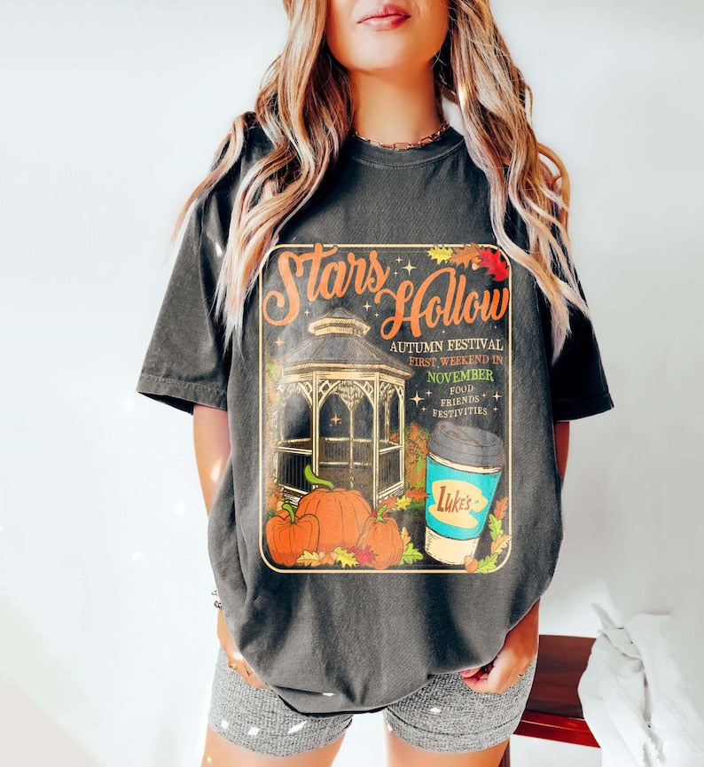 Stars Hollow Connecticut Comfort Color shirt, 1779 Shirt, Gilmore Girls Shirt, Autumn Tshirt, Luke’s Diner Shirt, Gilmore Girls shirt