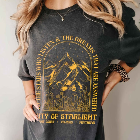 City Of Starlight Velaris Comfort Color shirt, ACOTAR Shirt, A Court Of Thorns And Roses, Crescent City, Rhysand, Bookish Shirt, FBAA
