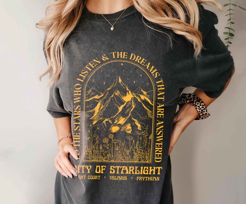 City Of Starlight Velaris Comfort Color shirt, ACOTAR Shirt, A Court Of Thorns And Roses, Crescent City, Rhysand, Bookish Shirt, FBAA