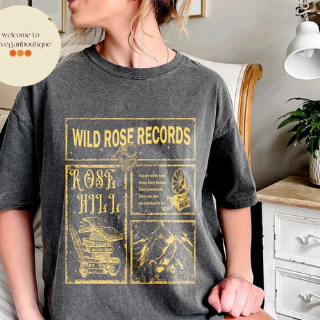 Wild Love Comfort Color shirt, Rose Hill, Elsie Silver, Book shirt , Bookish merch
