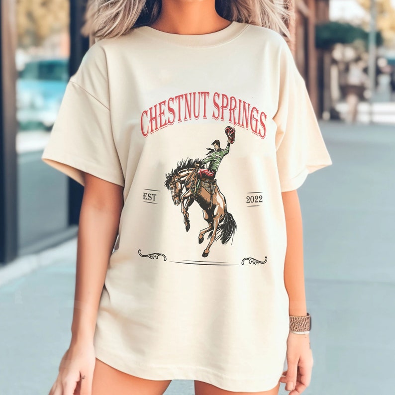 Chestnut Springs Series Comfort Color shirt, Licensed Elsie Silver Merch, Book Merch, Book shirt, Cowboy Romance Merch