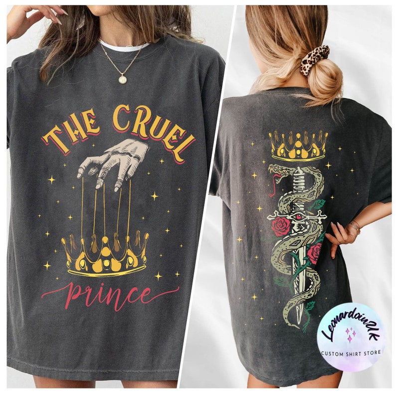 The Cruel Prince Comfort color shirt, The Folk of the Air shirt, Cardan Greenbriar Shirt, Jude and Cardan Shirt, Bookish Gift