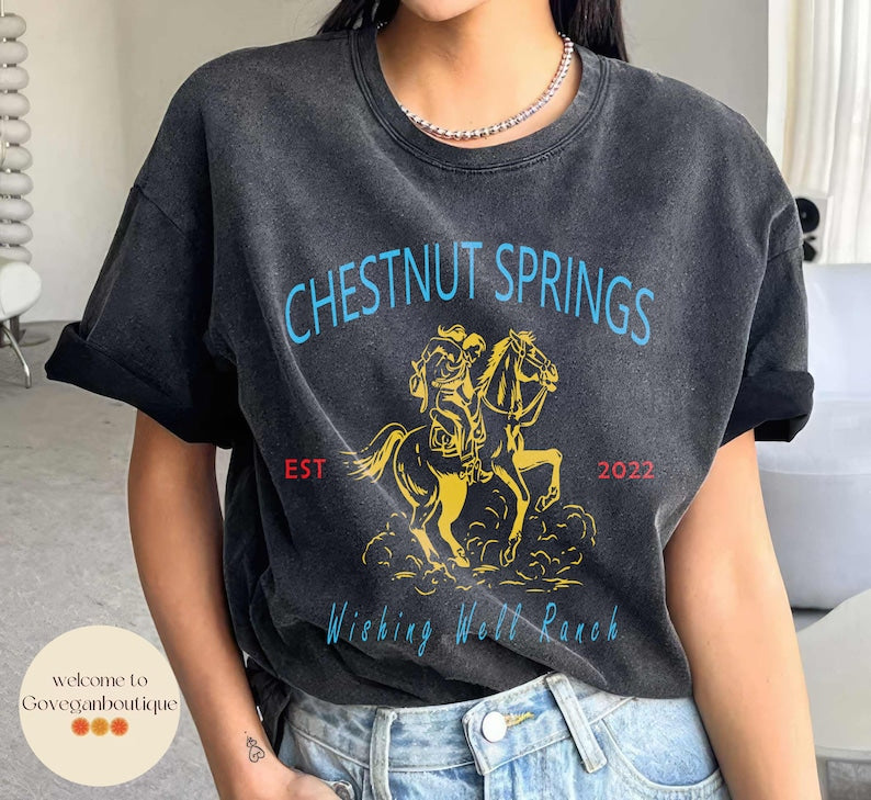 Chestnut Springs Comfort Colors Shirt, Wishing Well Ranch Shirt, Cowboy Romance, Elsie Silver, Western Romance, Bookish Shirt, Book Lover