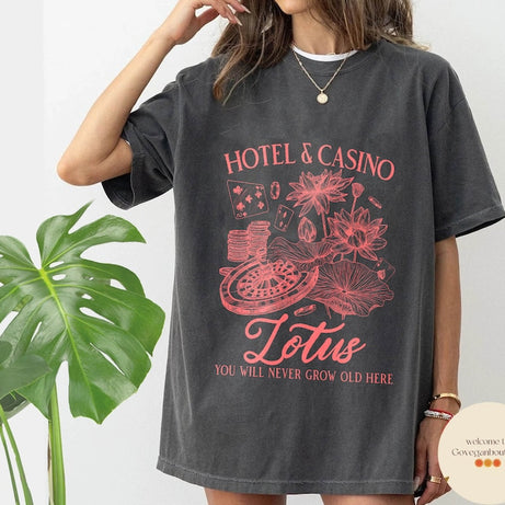 Lotus Hotel & Casino Comfort Color shirt, Percy Jackson and the Olympians Shirt, Percy Jackson quotes shirt, bookish shirt