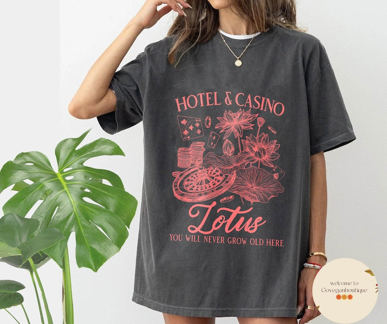 Lotus Hotel & Casino Comfort Color shirt, Percy Jackson and the Olympians Shirt, Percy Jackson quotes shirt, bookish shirt