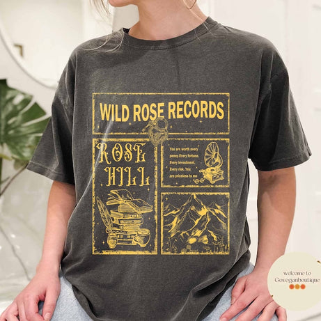 Wild Love Comfort Color shirt, Rose Hill, Elsie Silver, Book shirt , Bookish merch