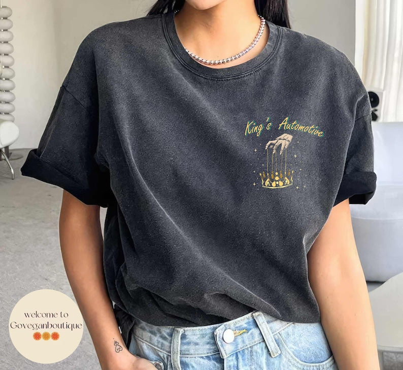 Ravenhood Series Comfort colors shirt, King Automotive, Ravenhood Wing, Rainy Days Quote, Cozy Bookish shirt