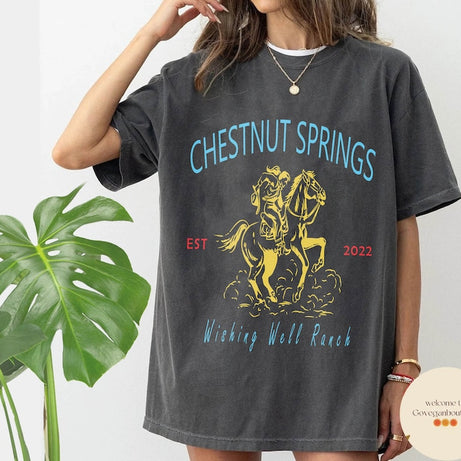 Chestnut Springs Comfort Colors Shirt, Wishing Well Ranch Shirt, Cowboy Romance, Elsie Silver, Western Romance, Bookish Shirt, Book Lover