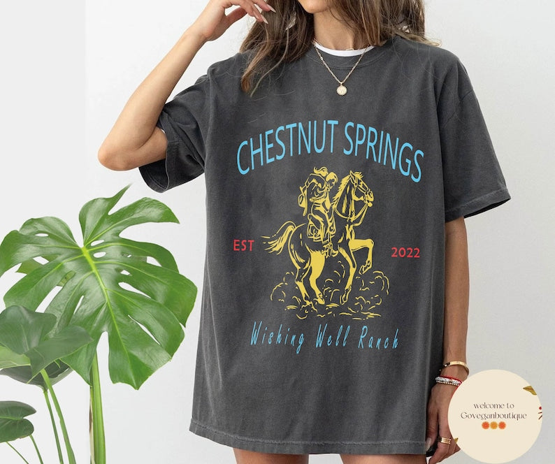 Chestnut Springs Comfort Colors Shirt, Wishing Well Ranch Shirt, Cowboy Romance, Elsie Silver, Western Romance, Bookish Shirt, Book Lover