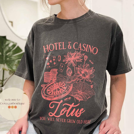 Lotus Hotel & Casino Comfort Color shirt, Percy Jackson and the Olympians Shirt, Percy Jackson quotes shirt, bookish shirt