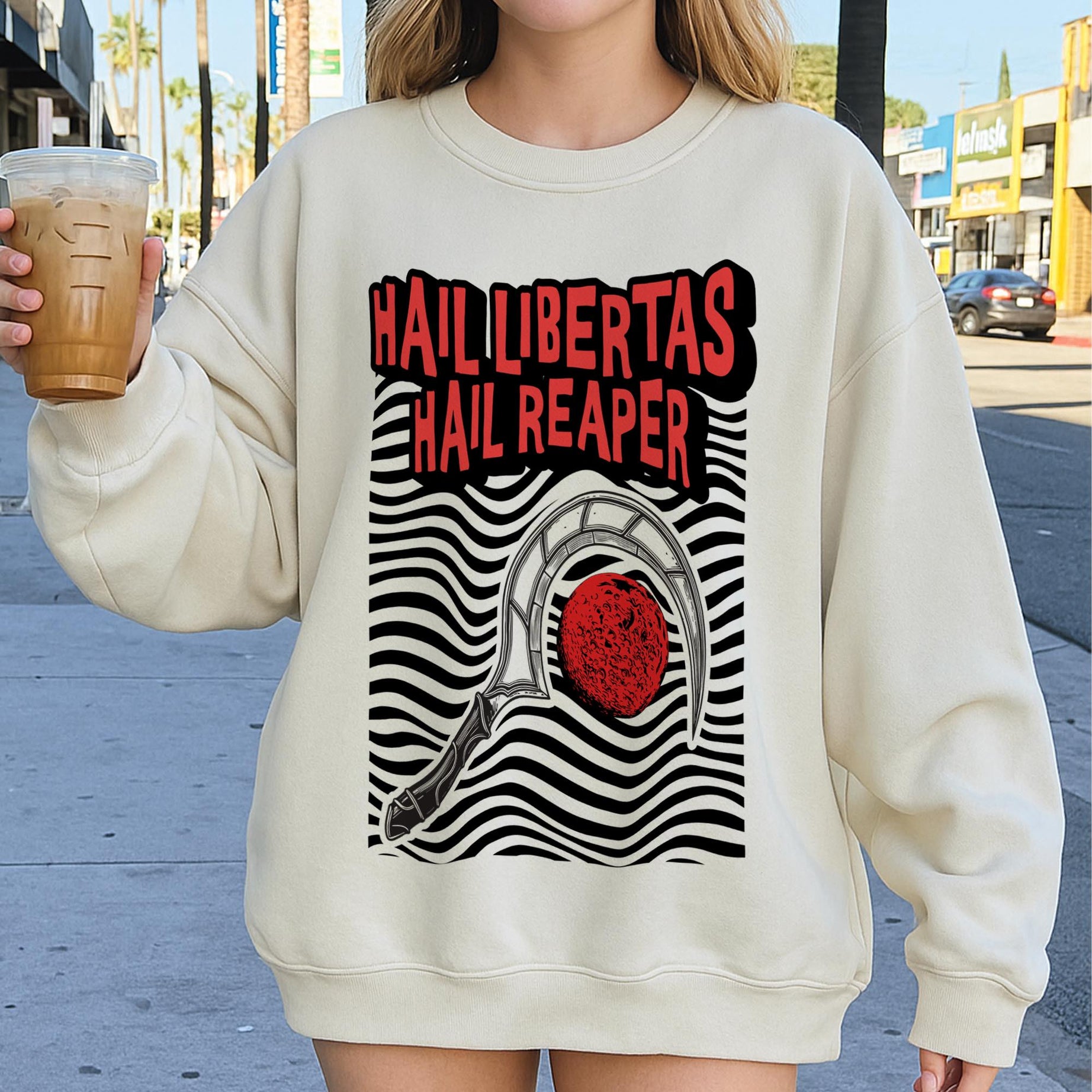Red Rising Hoodie, Hail Libertas Hail Reaper, Vintage Shirt