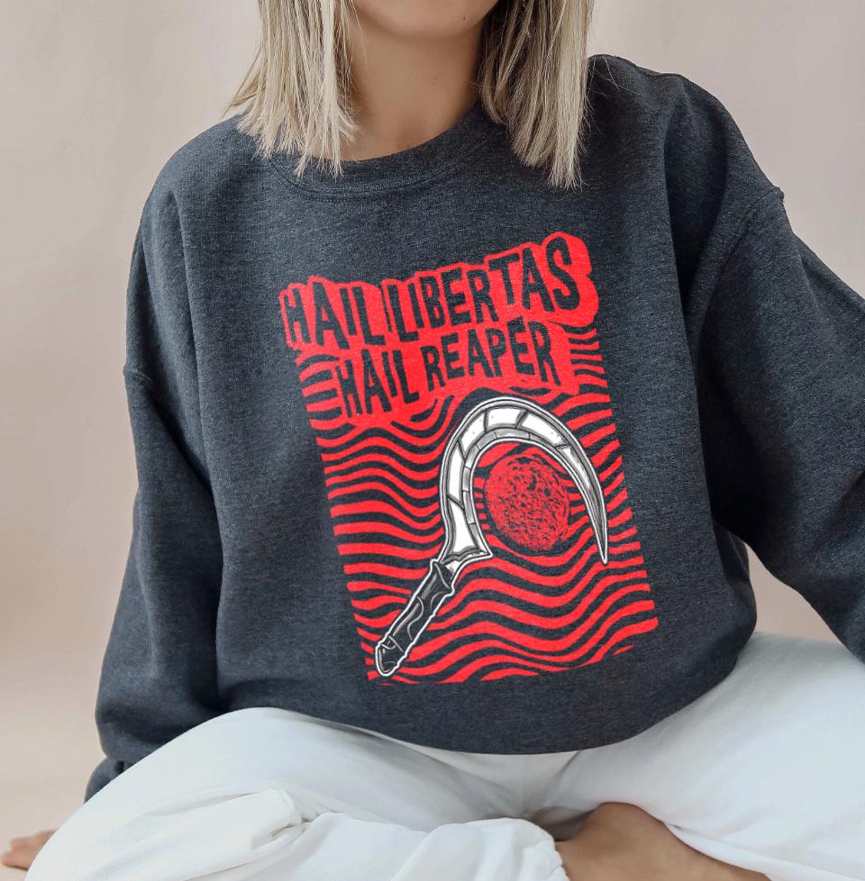 Red Rising Hoodie, Hail Libertas Hail Reaper, Vintage Shirt
