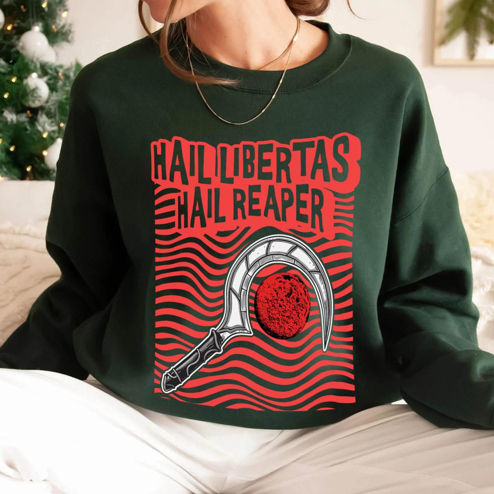 Red Rising Hoodie, Hail Libertas Hail Reaper, Vintage Shirt