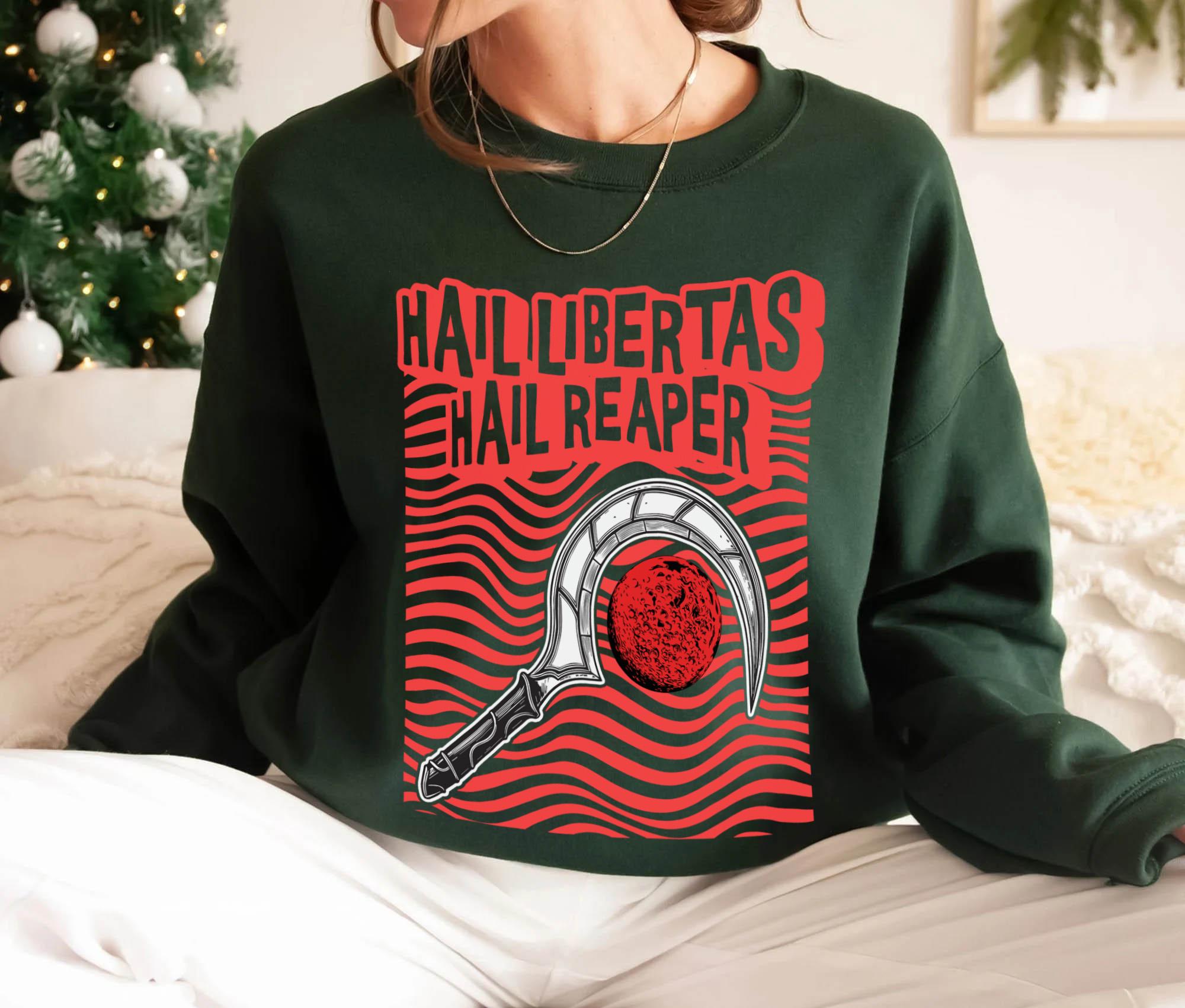 Red Rising Hoodie, Hail Libertas Hail Reaper, Vintage Shirt
