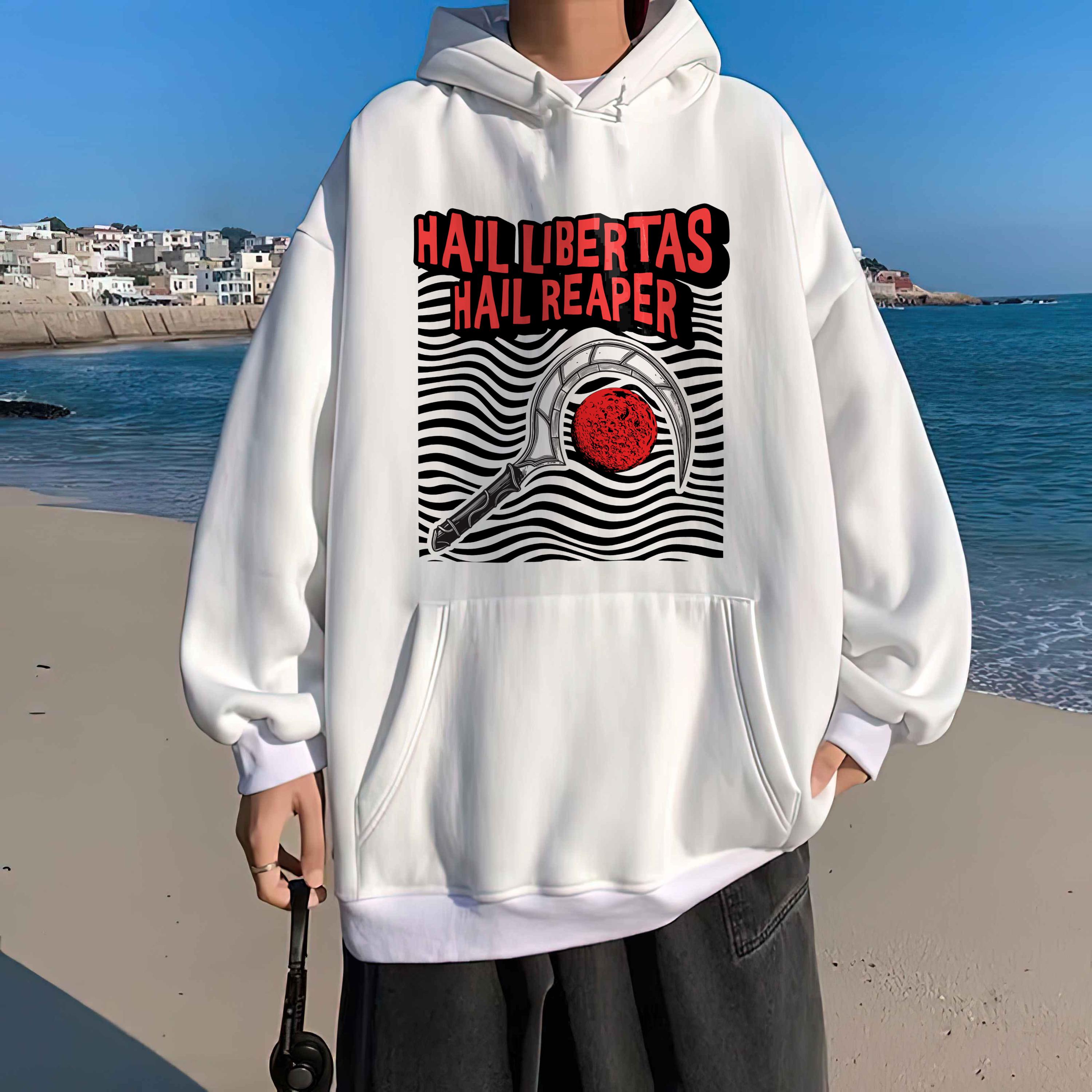 Red Rising Hoodie, Hail Libertas Hail Reaper, Vintage Shirt